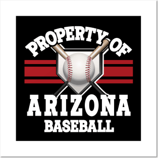 Proud Name Arizona Graphic Property Vintage Baseball Posters and Art